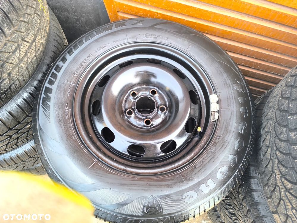 5x100 Felgi Stalowe Stal 14 Koła Letnie Lato VW GOLF IV 4 1,4 1,6 BORA SKODA OCTAVIA I SEAT LEON I TOLEDO II 5,5mm Legnica ALU-RAD 175/80 - 3