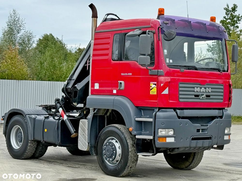 MAN TGA 18.480 * Ciągnik siodłowy * HIAB 144 D-5 HIDUO + PILOT / 4x4 - 3