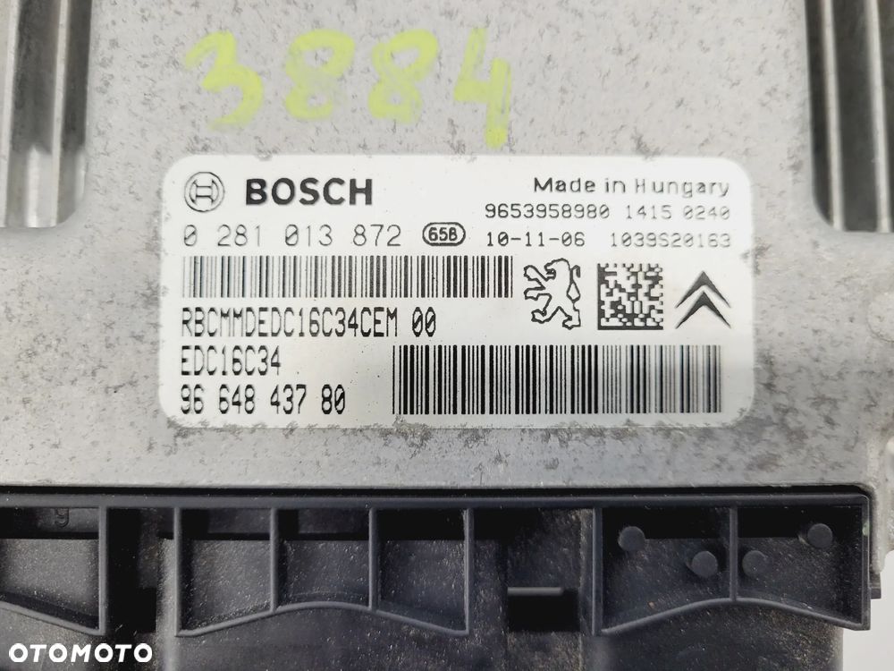 STEROWNIK SILNIKA KOMPUTER PEUGEOT PARTNER CITROEN BERLINGO III 2008-2018 CZĘŚCI - 5