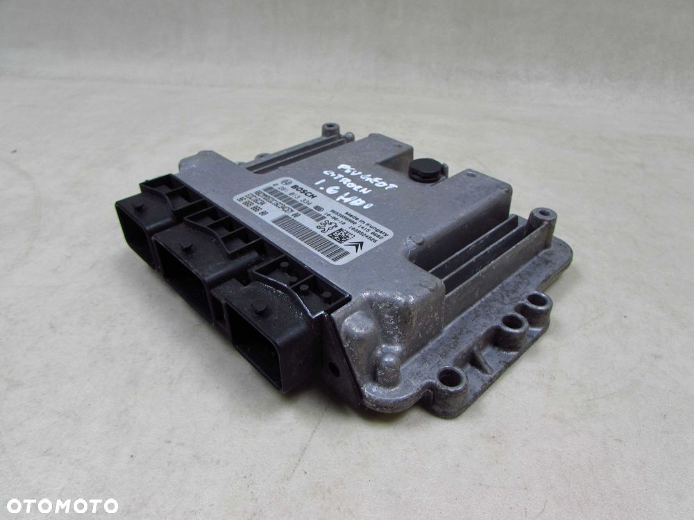 PEUGEOT CITROEN 1.6 HDI KOMPUTER STEROWNIK SILNIKA 9666986680 0281013334 - 1