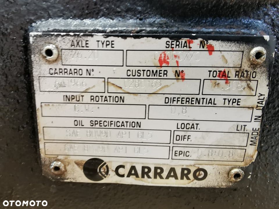 Siłownik skrętu JLG 307 Carraro 26.20 - 6