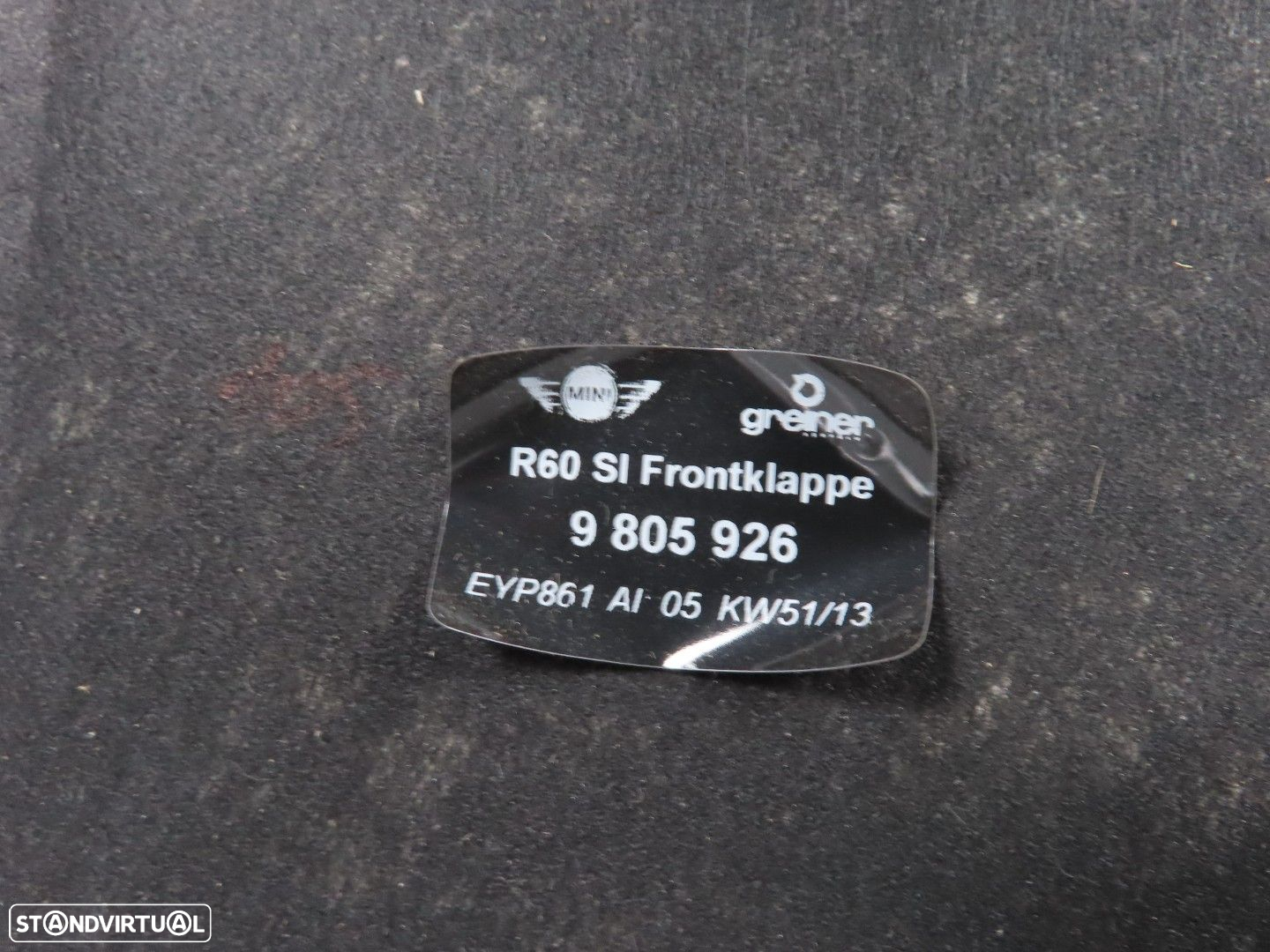 Forro Capo / Capot Usado / Original MINI MINI COUNTRYMAN (R60)/MINI MINI PACEMAN... - 3
