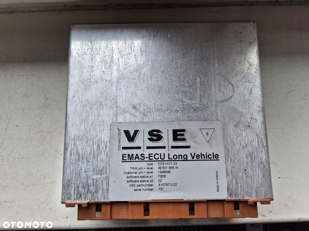 sterownik komputer moduł EMAS ECU OSI SKRĘTNEJ DAF XF 105 85 CF 6X2 1948596 - 1