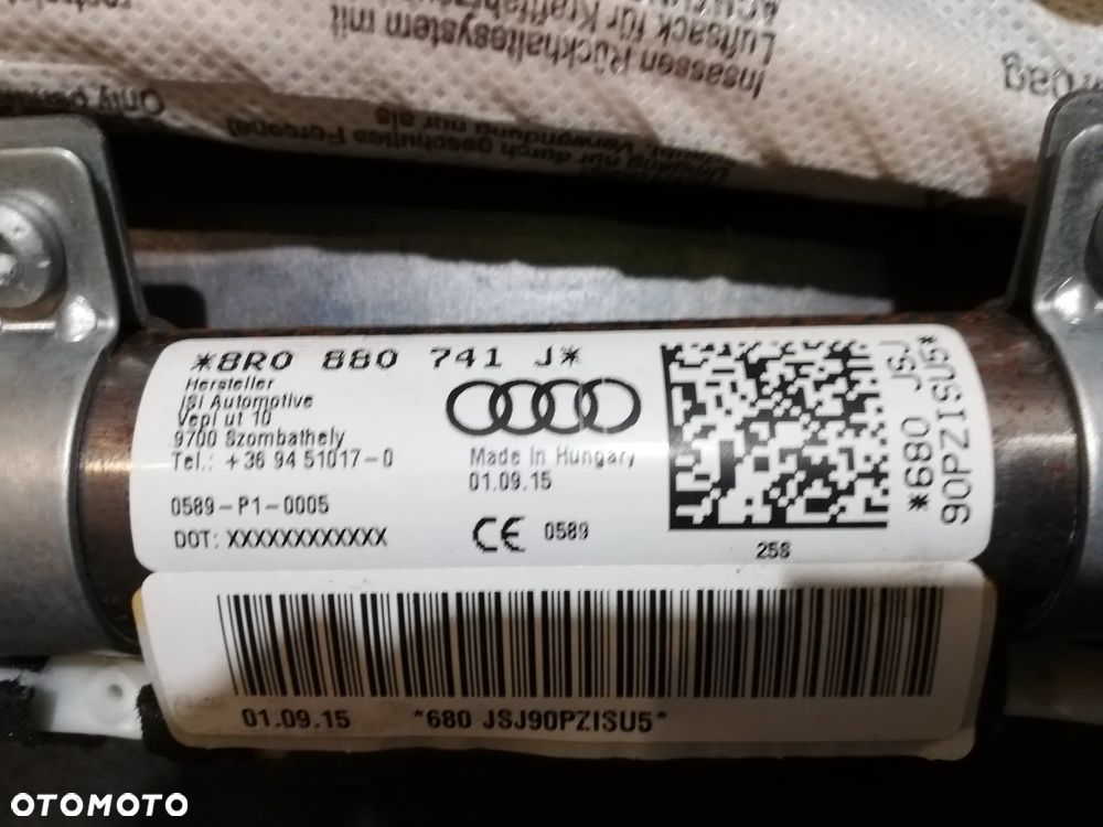 AUDI Q5 8R LIFT KURTYNA LEWA PRAWA ORYGINAŁ 8R0880741J 8R0880742J - 3