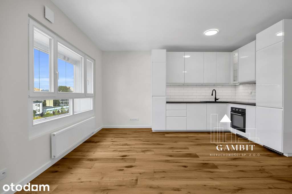 Nowe, niezamieszkałe, jasne 2 pok. narożny balkon