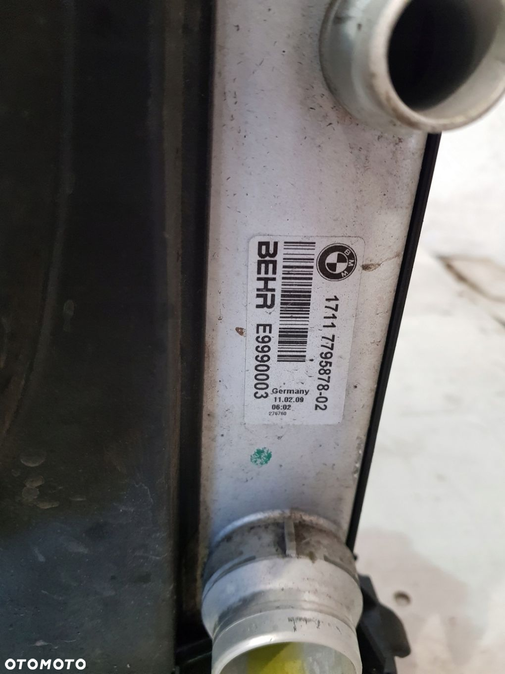 KOMPLET CHŁODNIC WENTYLATOR 7801657 BMW E60 E61 LIFT 3.0D EUR M57 - 10