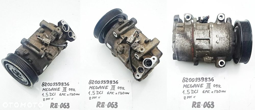 RENAULT DACIA RE001-RE063 SPRĘŻARKA KOMPRESOR KLIMATYZACJI AUKCJA (1) - 20