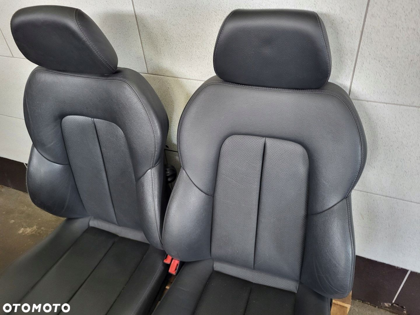 MERCEDES SLK R170 LIFT FOTEL FOTELE CZARNA SKÓRA UK - 11