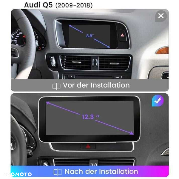 Radio nawigacja Audi Q5 2009 - 2017, 4GB - 8GB, 64GB - 128GB pamięci