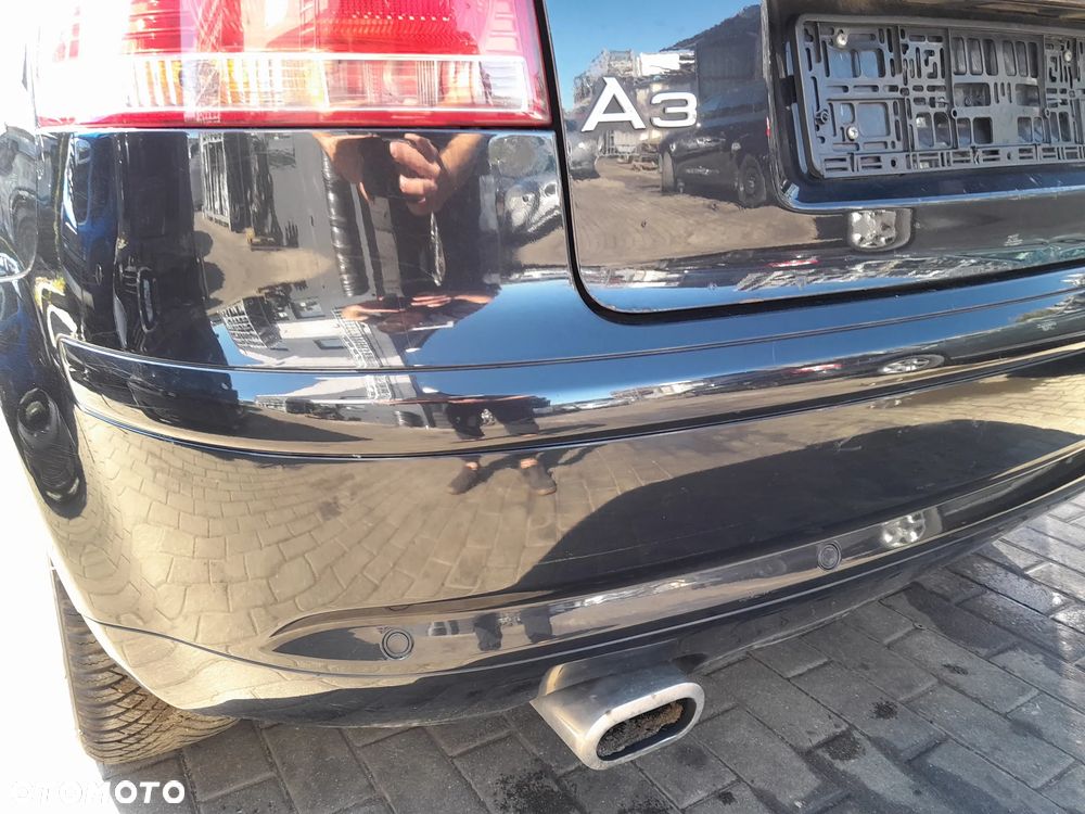 AUDI A3 8P ZDERZAK TYLNY TYŁ 3 DRZWI PARKTRONIC KOLOR: LZ9W - 8