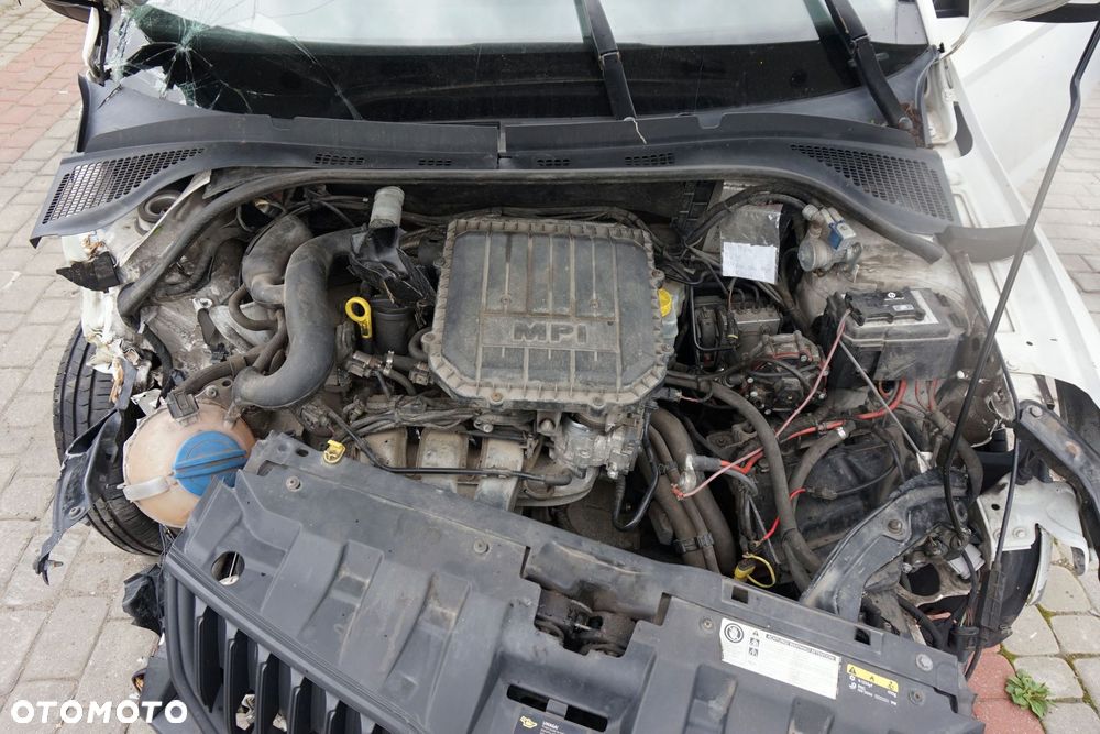 SKODA FABIA III NJ3 5D HB 2016 LF9E 1.0 12V CHYA 60KM QAC BIAŁY na części - 8