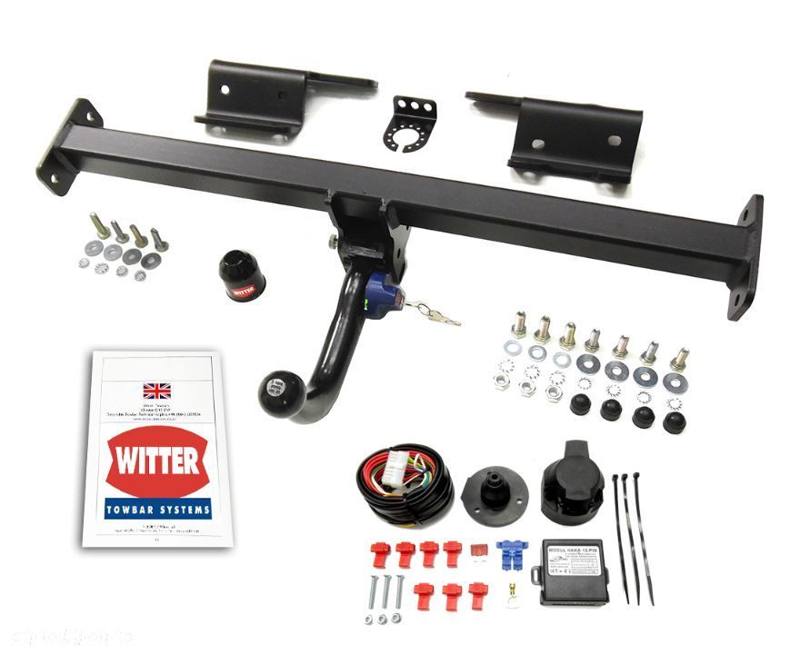 Hak Holowniczy Witter Automatycznie Wypinany Moduł 13 pin + Wiązka do Hyundai IX35 od 2010 do 2015 - 11