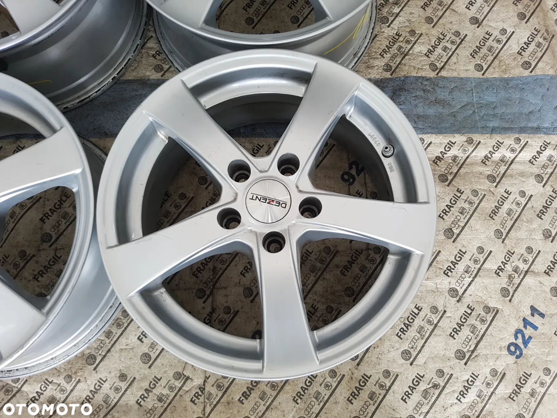 FELGI ALU VW GOLF V VI VII PASSAT B6 B7 B8 SHARAN AUDI SKODA 5X112 7JX16 ET45 - 6
