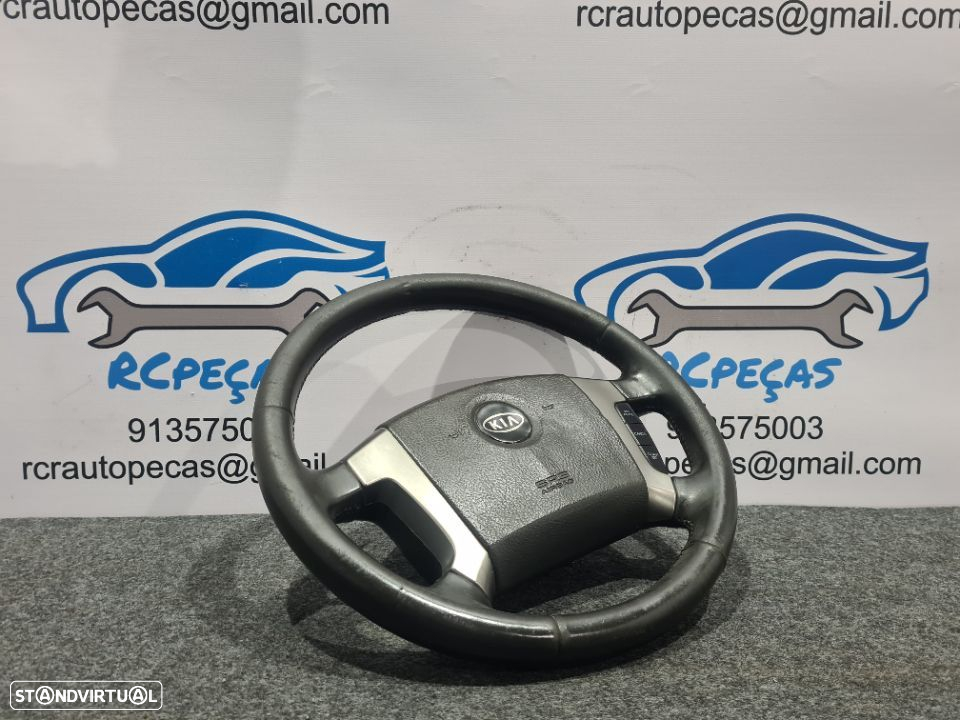 VOLANTE GUIADOR COMPLETO KIA SORENTO PELE COMANDOS MULTIFUNÇÕES AIRBAG - 4