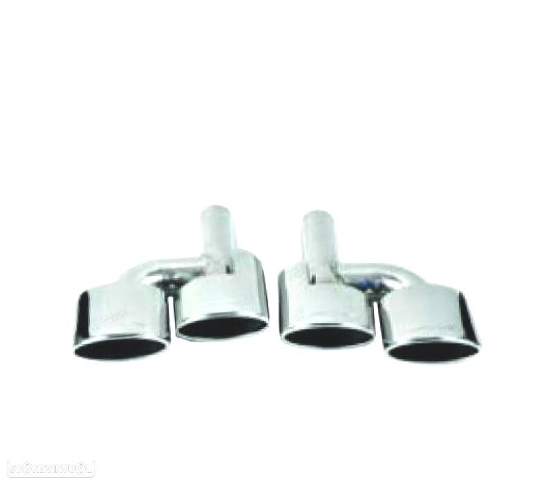 PONTEIRAS DE ESCAPE ESPECIFICA MERCEDES CLASE C W204 07-15 LOOK AMG C63 50x125 - 4