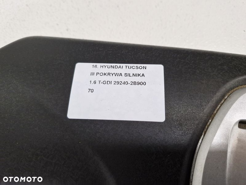 hyundai tucson iii pokrywa silnika 1.6 t-gdi 29240-2b900 - 3