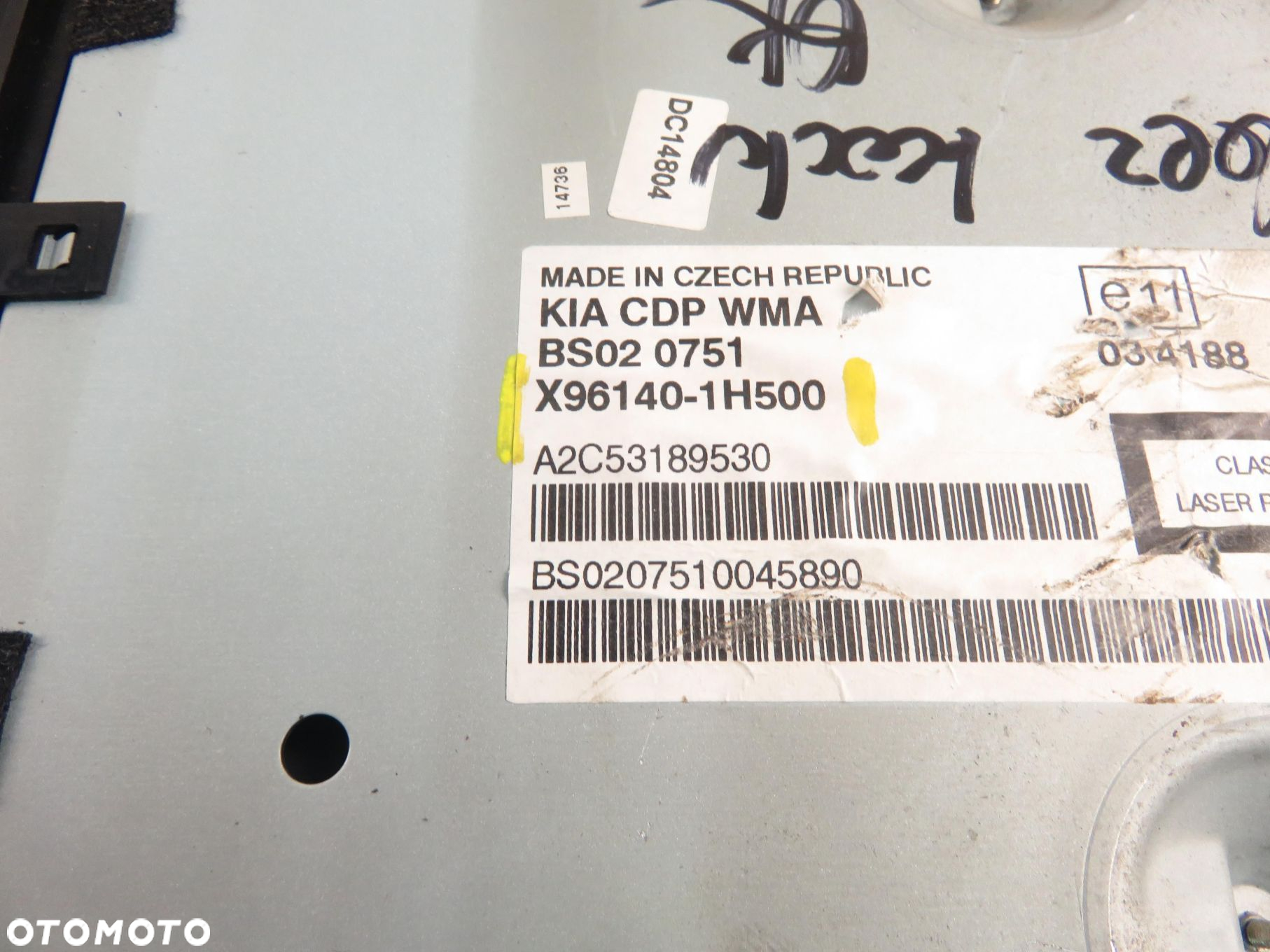 RADIO KIA CEE'D I liftback (ED) X961401H500 961401H500 - 8