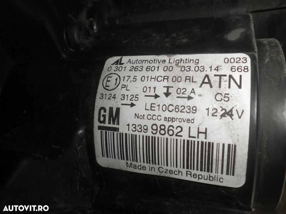 Far stanga / dreapta Opel Zafira C 2014 13399862 13399863 - 3