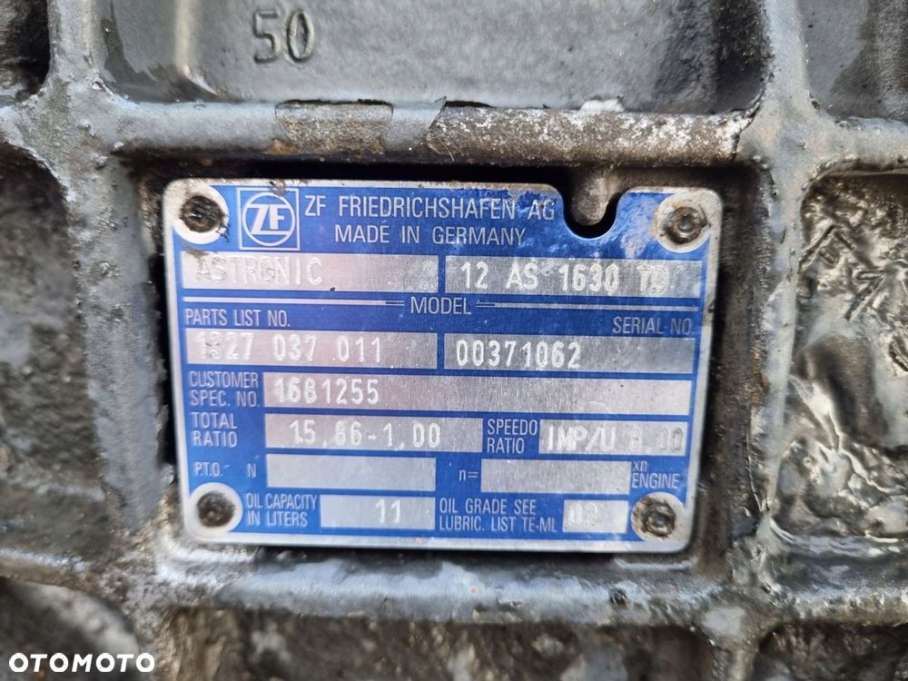 SKRZYNIA BIEGÓW DAF 75 CF 85 CF 95 XF 105 12 AS 1630 TD - 5