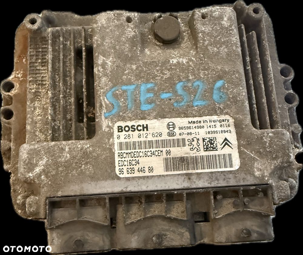 Sterownik KOMPUTER SILNIKA ECU Peugeot Citroen 9663944680 - 1