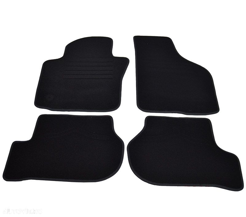 Covorase mocheta VW JETTA 09/2005-01/2011 Negru, set de 4 bucati - 1