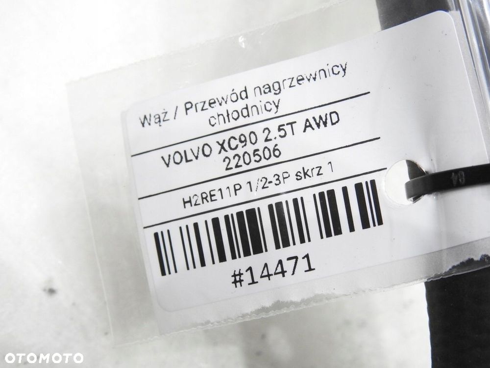 WĄŻ RURA PRZEWÓD NAGRZEWNICY VOLVO XC90 I 2.5 T - 6