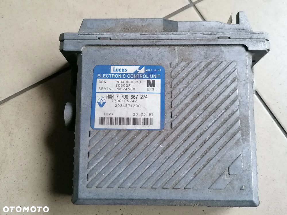 STEROWNIK SILNIKA MITSUBISHI CARISMA 7700867274 - 2