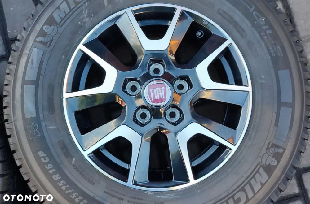 Koła Felgi Aluminiowe Oryg. Fiat Ducato Peugeot Boxer Citroen Jumper  Camper 16Cali 5x118 Michelin Agilis 225/75/16CP 2021r 4x8,4mm - 3