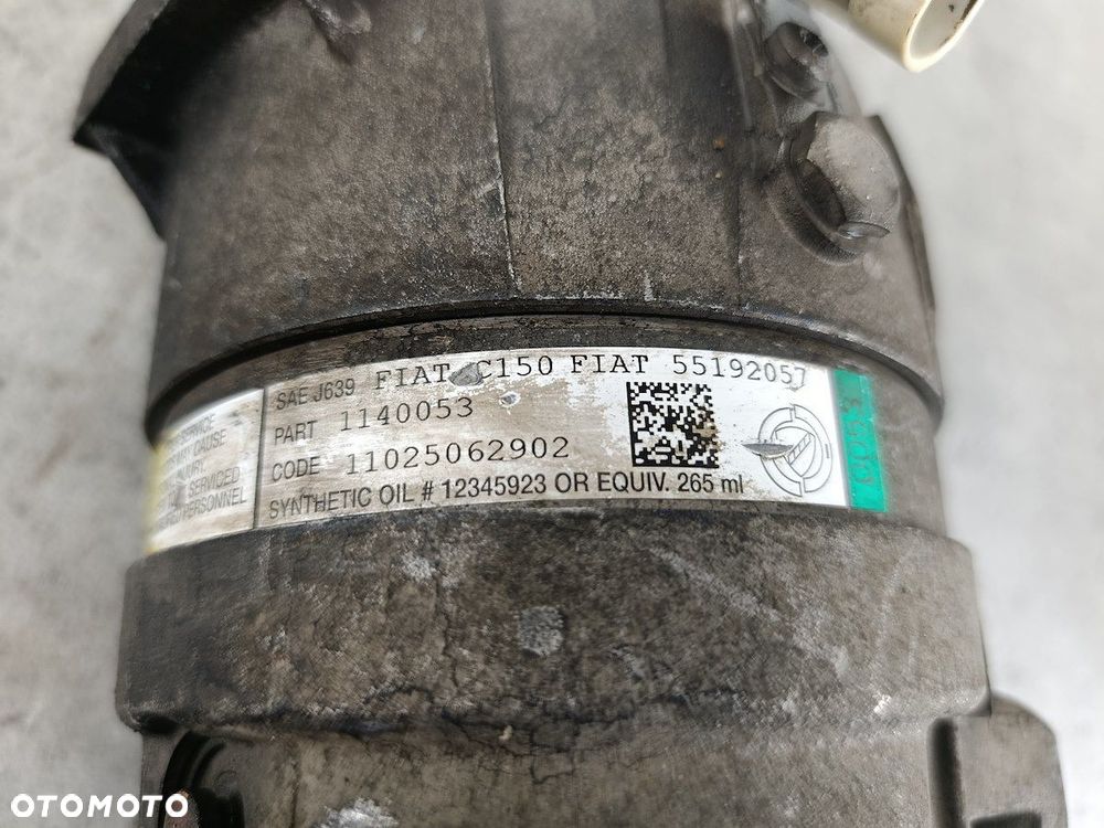 POMPA, SPRĘŻARKA KLIMATYZACJI FIAT MULTIPLA 55192057 DELPHI 1.6 16V - 8