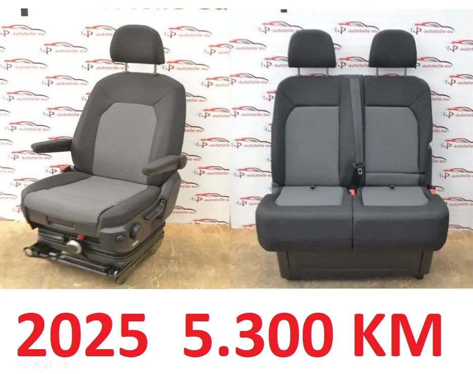 VW VOLKSWAGEN CRAFTER II Fotel Kierowcy Kierowca Lewy Pompowany Regulacja Wagi Waga Amortyzowany Pompa - 1