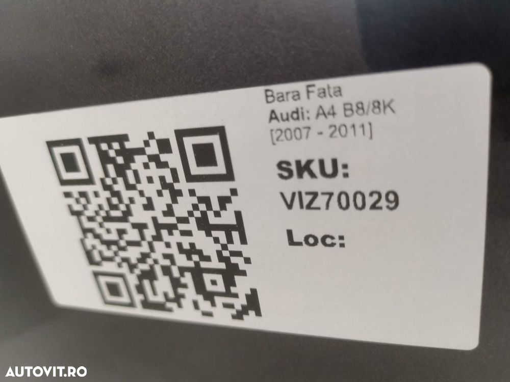 Bara Fata Audi A4 B8/8K 2007 2008 2009 2010 2011 Originala In Stare Bu - 8