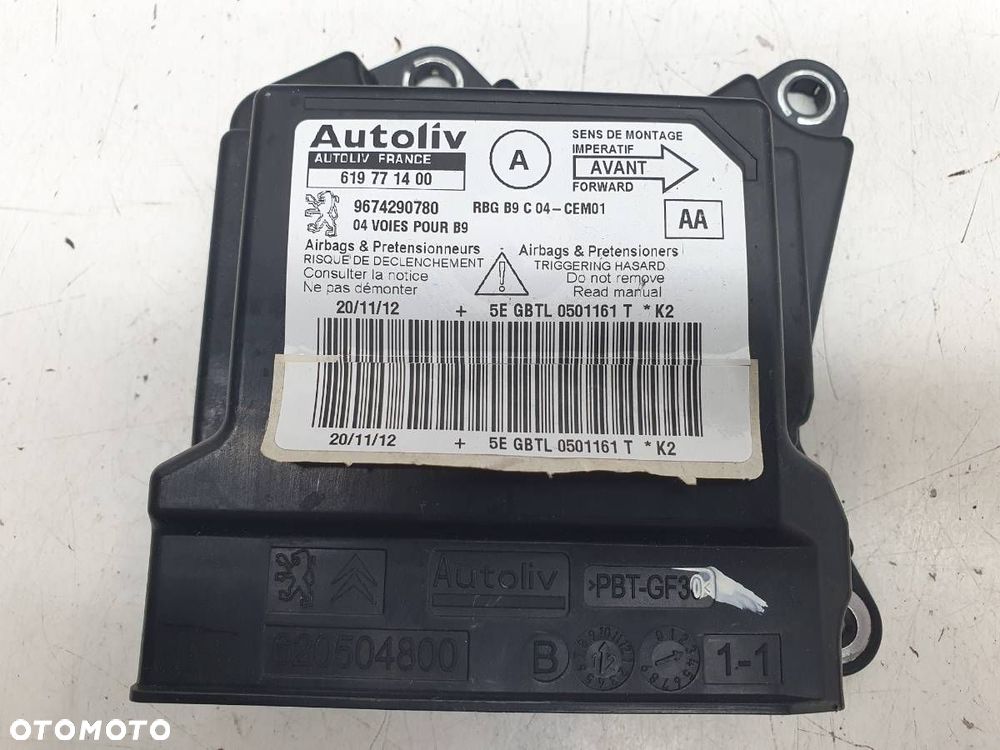 PODUSZKI PASY SENSOR AIRBAG KOMPLET PEUGEOT PARTNER II EUROPA - 2