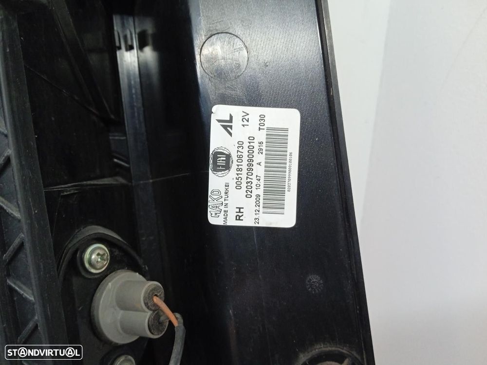 FAROLIM TRASEIRO DIREITO FIAT DOBLO FURGÃO/BREAK FAMILIAR 2010 -00518106730 - 1