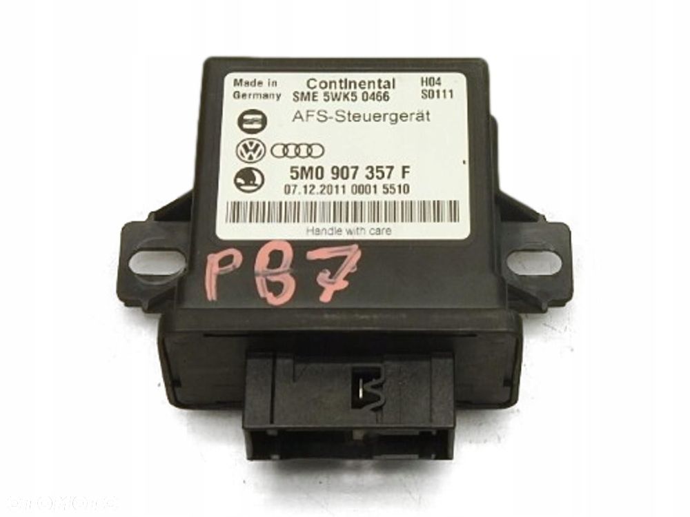MODUŁ STEROWNIK ŚWIATEŁ VW PASSAT B7 5M0907357F 5WK50466 - 1