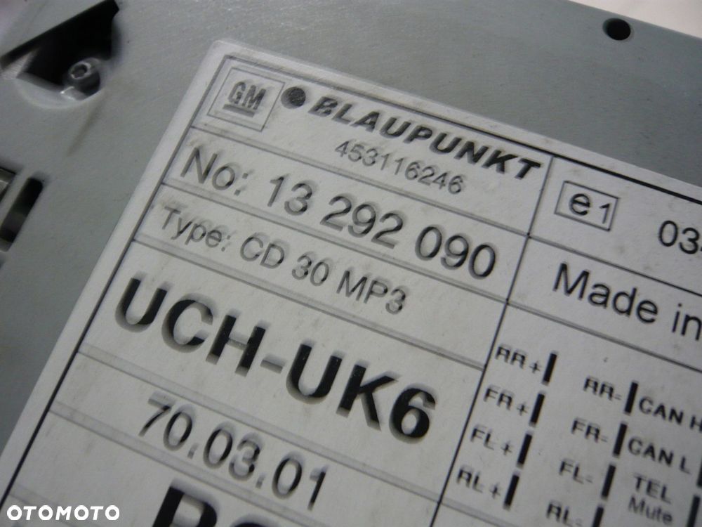 radio cd 13292090 opel meriva a vectra c - 2