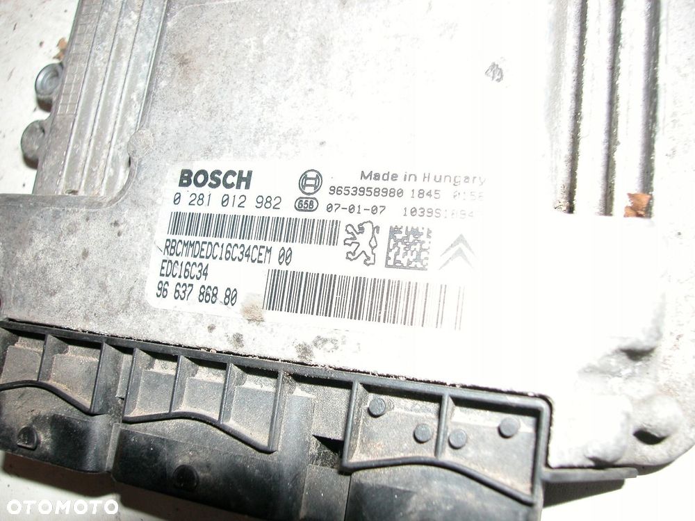 SCUDO EXPERT 1.6 HDI KOMPUTER SILNIKA 0281012982 - 2