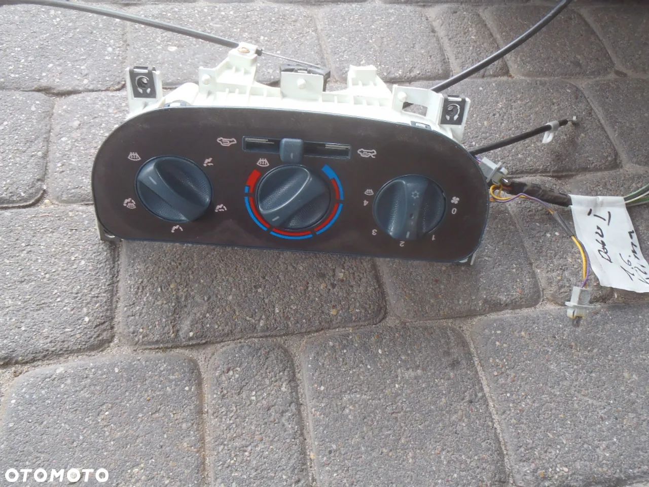 panel nawiewu pokrętło włacznik klimatyzacji linka cięgno wentylator rezystor fiat doblo - 1