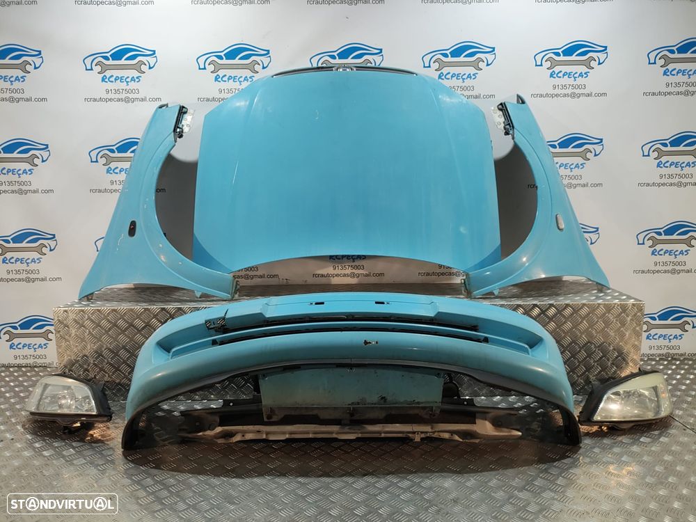 FRENTE COMPLETA OPEL ASTRA G T98 CAPOT PARACHOQUES GUARDA-LAMAS OTICAS RADIADOR VENTILADOR FRENTE FIBRA REFORÇO - 5