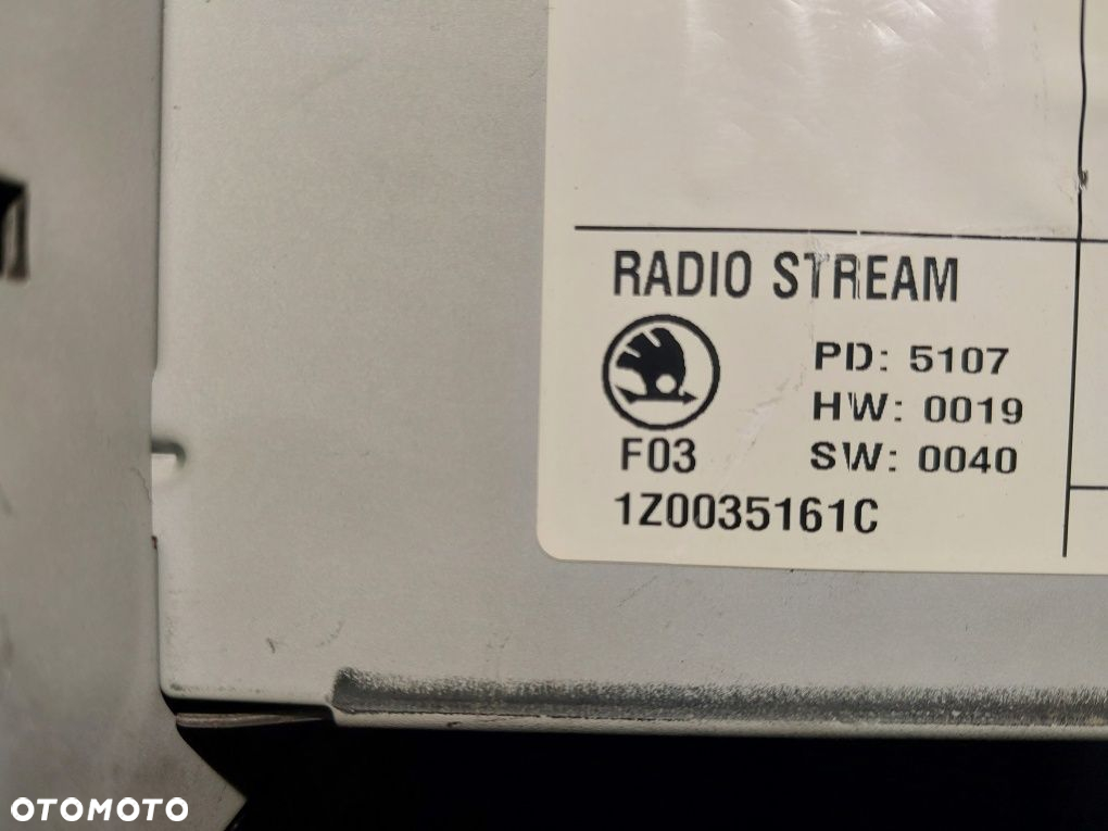 Oryginalne radio skoda - 2