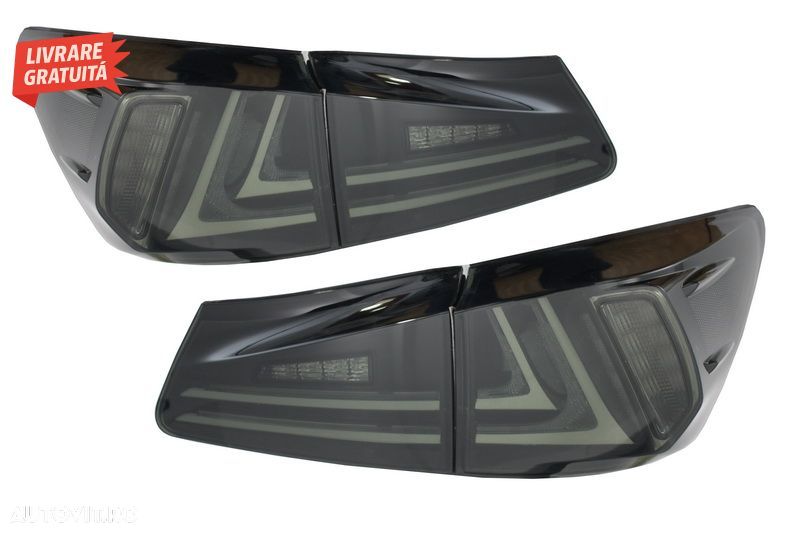 Stopuri Full LED LEXUS IS XE20 (2006-2012) Light Bar Facelift New XE30 Design Fumu- livrare gratuita - 4