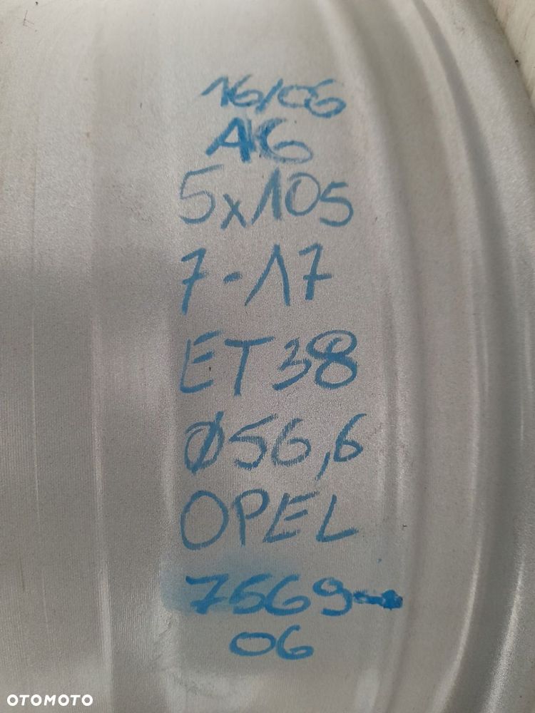 Felgi aluminiowe Opel OE 7569-06 7.0" x 17" 5x105 ET38 - 6