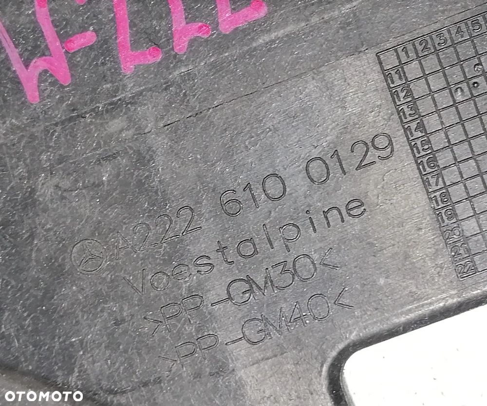 MERCEDES S-KL W222 13r PODSTAWA AKUMULATORA A2226100129 - 2