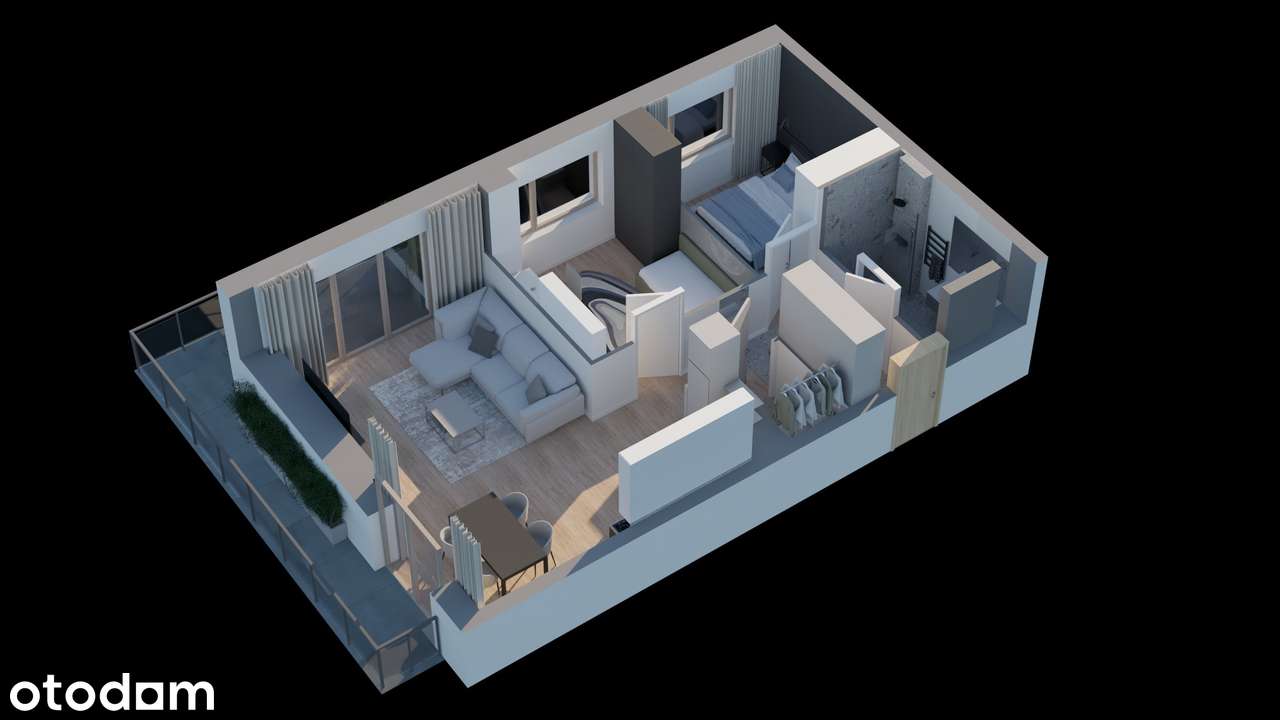 Apartament 25 - 68.39m2 + balkon 20.80m2 - Łódzka 166 Częstochowa