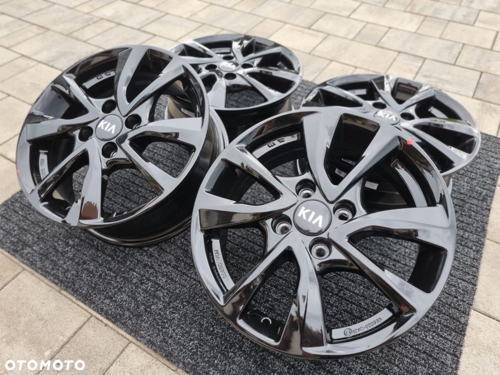 KIA 15" Picanto Rio Stonic Nowe felgi aluminiowe 4x100 czarny połysk - 1