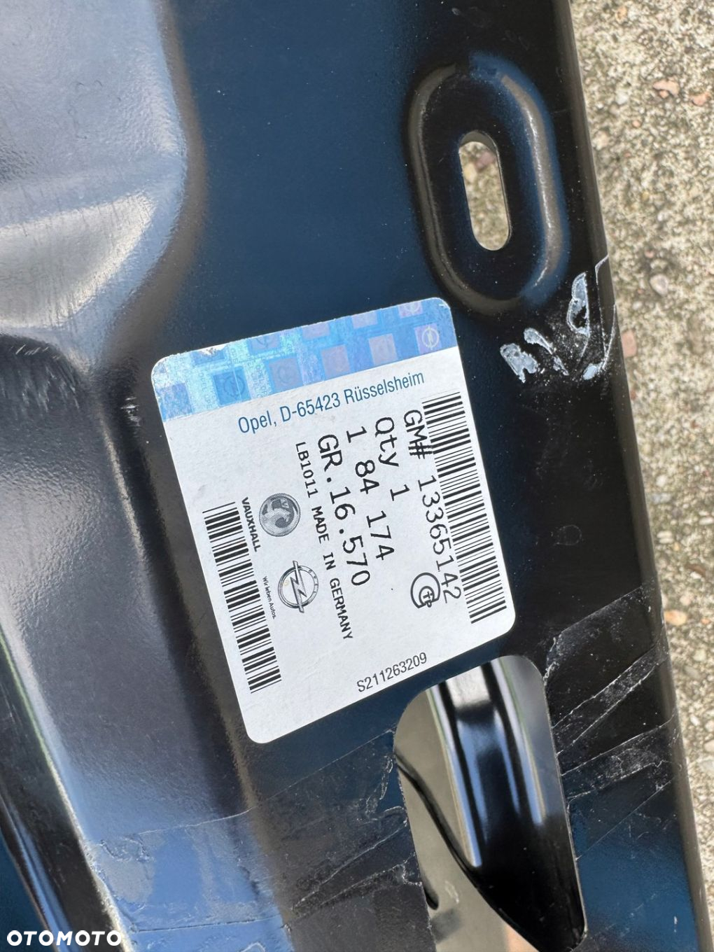 OPEL ZAFIRA C PAS TYŁ TYLNY WZMOCNIENIE ORG - 5
