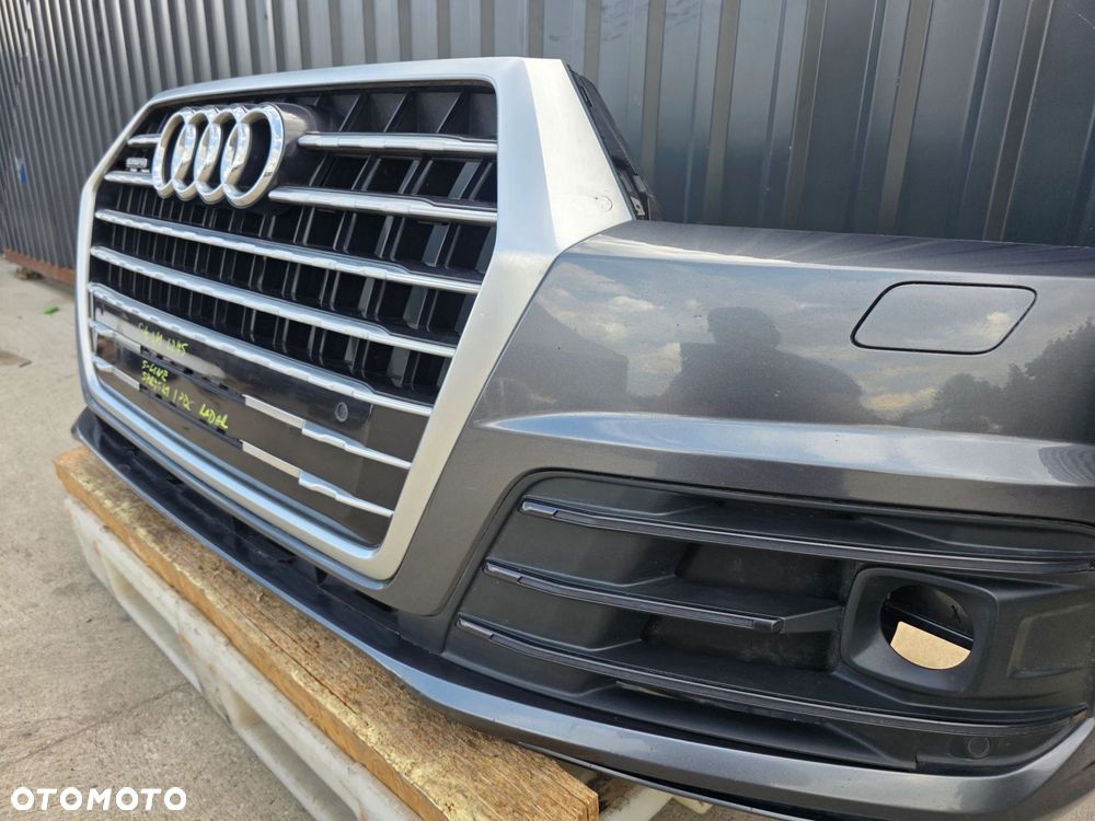 ZDERZAK PRZÓD AUDI Q7 4M LZ7S S LINE SPRYSKI 4XPDC KRATKI POD RADAR KOMPLET - 8
