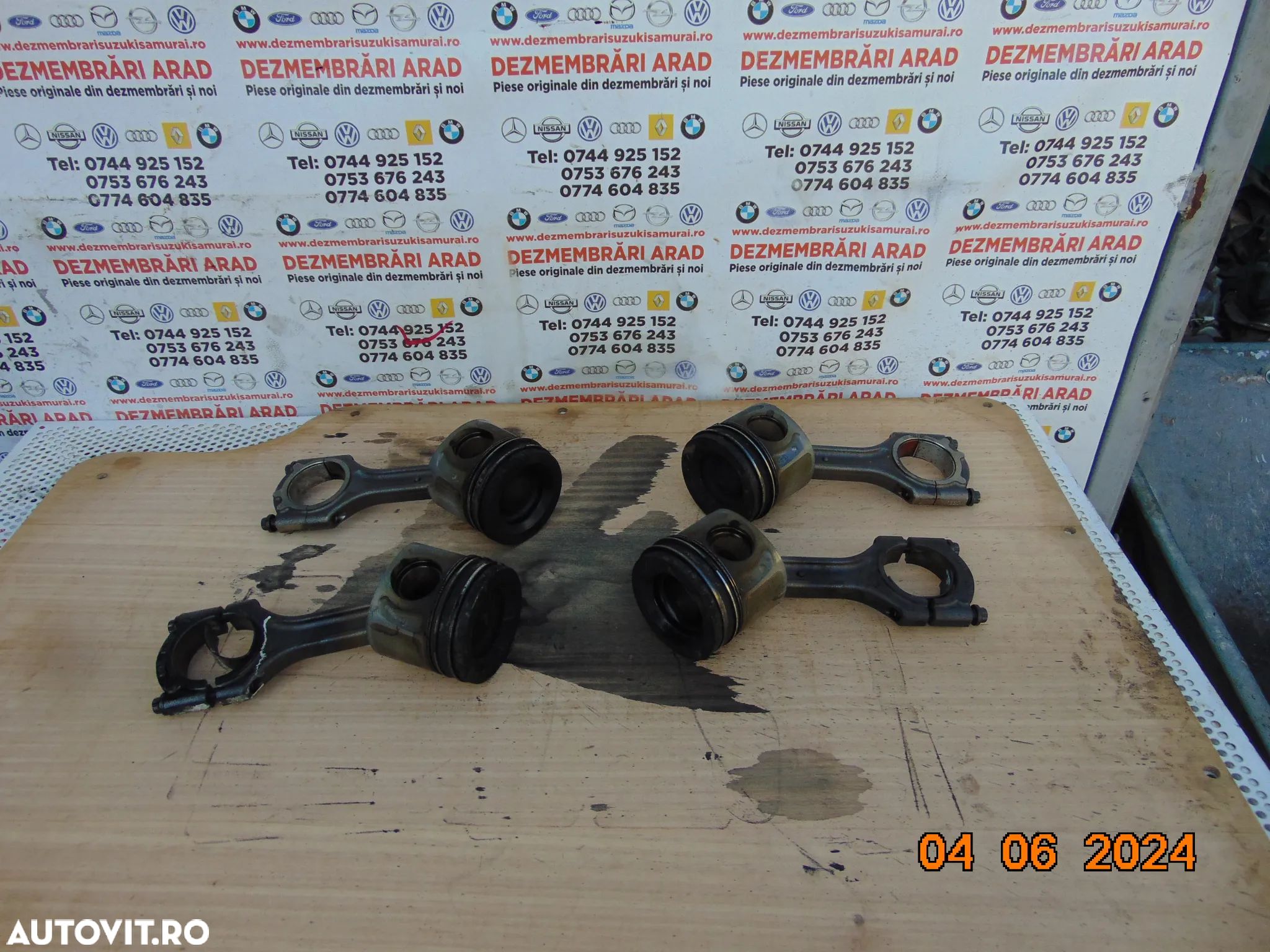 Piston cu biela Hyundai Tucson 2.0 euro 6 d4ha Santa Fe Kia Sportage Sorento 2.0 d4ha pistoane biel - 1
