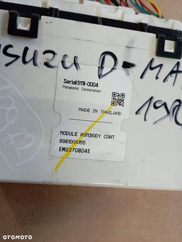 ISUZU D-MAX II 2 MODUŁ STEROWNIK 8981009155 - 2