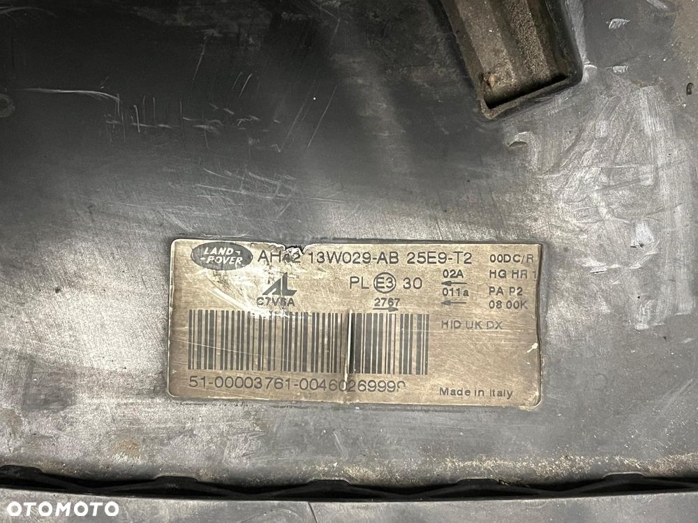 Lampa przednia prawa Xenon AH42-13W029 RHD Range Rover L322 LM Vogue Lift 2009-12 - 2