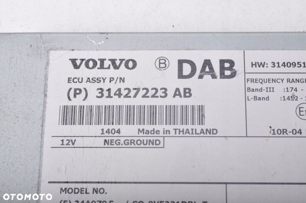 VOLVO S60 II V60 TUNER RADIA 31427223 - 3